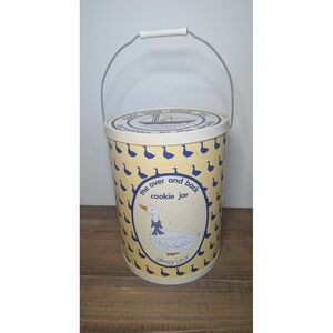 RARE Goosey Lucy Cookie Jar Vtg 1980s Over and Back Inc Storage Container Bucket